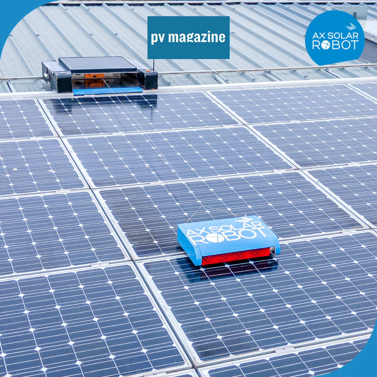 AX Solar Robot featured in pv magazine: an autonomous cleaning system for C&I solar